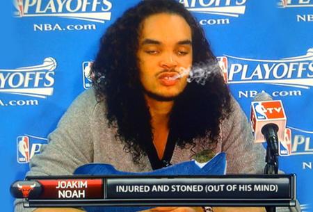 Joakim Noah gets bong cast | The Heckler