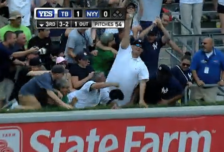 Jeter Angry Fan who caught Jeter’s 3,000th hit to be immortalized in Monument Park ...