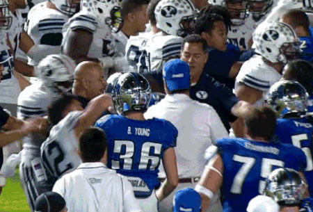BYU players lose soda privileges after nasty postgame brawl | The Heckler