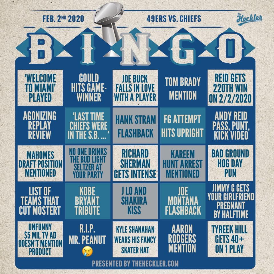 Super bowl bingo free printable Super bowl bingo free printable