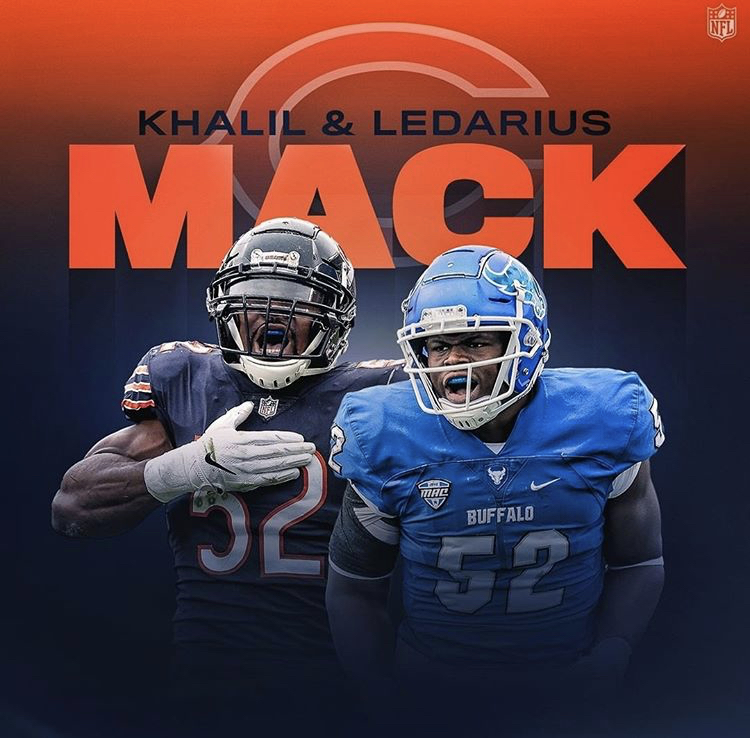 Bears sign Ledarius Mack, the brother of linebacker Khalil Mack